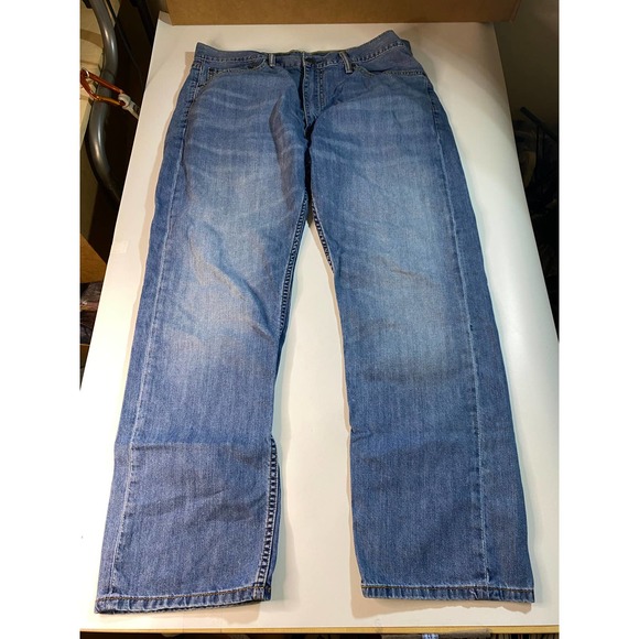 Levis 505 Regular Straight Fit Jeans Mens Size 38x30 - Picture 5 of 7